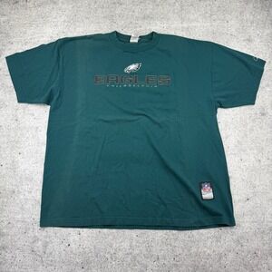 Y2K Philadelphia Eagles Reebok NFL Team Apparel Green Retro T-Shirt Mens XL